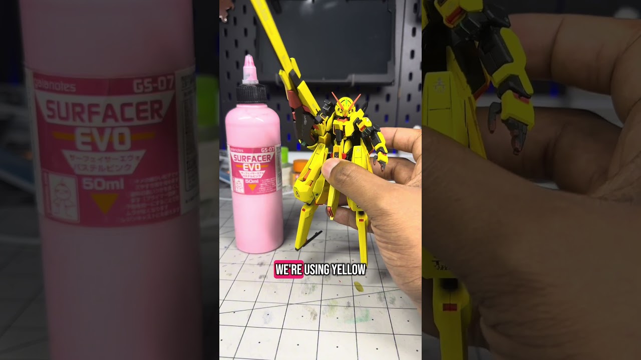 Вот как я использую грунтовку на моделях Gundam #gunpla #modelkits #bandaimodelkits #gundammodel