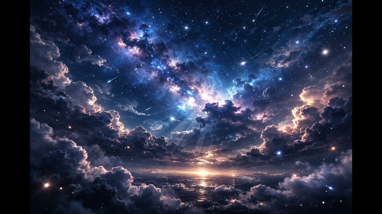Lost in the Starlit Sky ✨ | Relaxing Night Ambience
