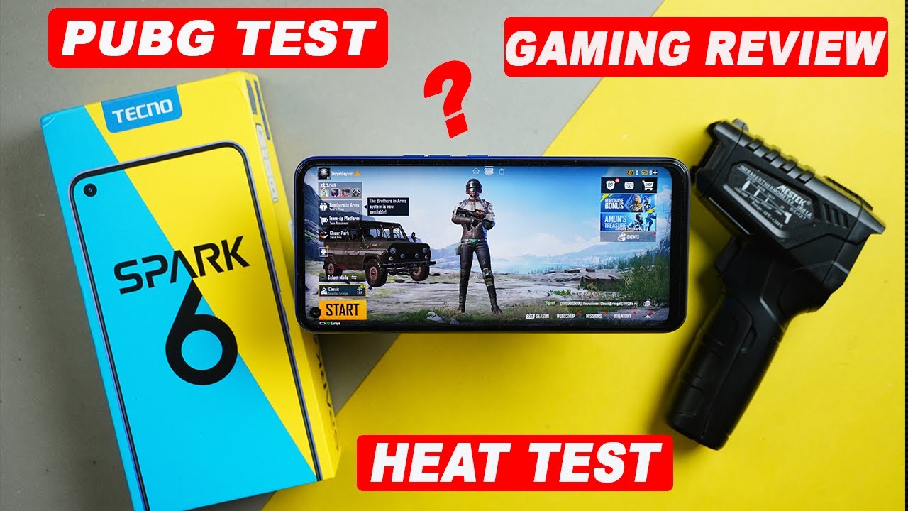 Tecno Spark 6 Pubg Test | Gaming Review | Heat Test | Antutu Benchmarks | Price | Kharedari.pk