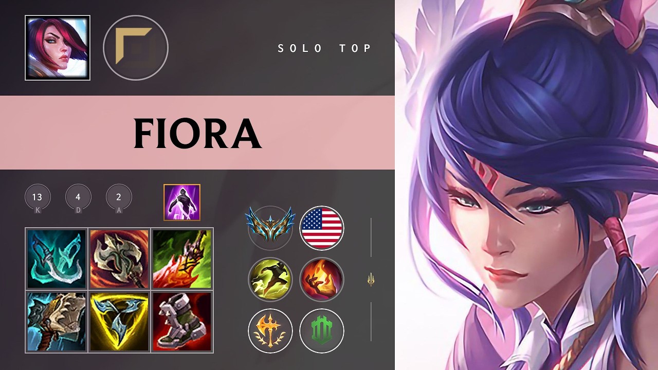 Fiora Top vs Yasuo - NA Challenger Patch 26.08