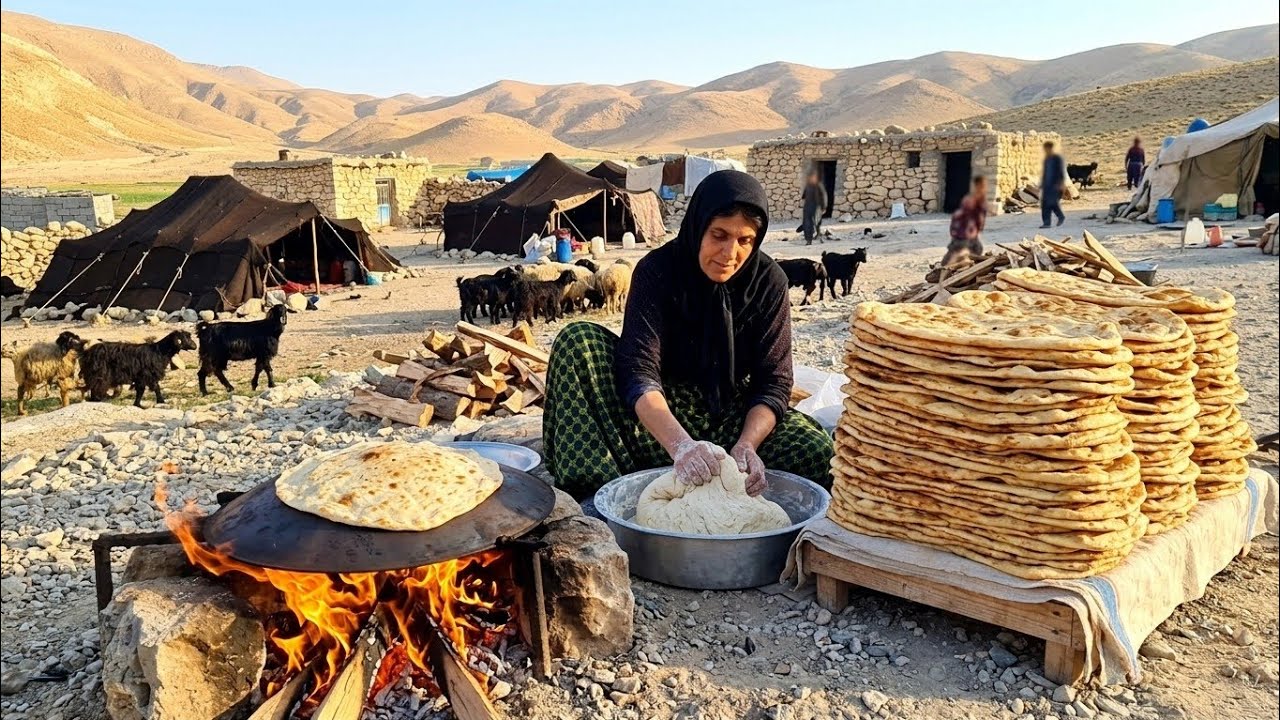 Nomad Life - Baking Fresh Bread: 100 Loaves in Mountain Camp