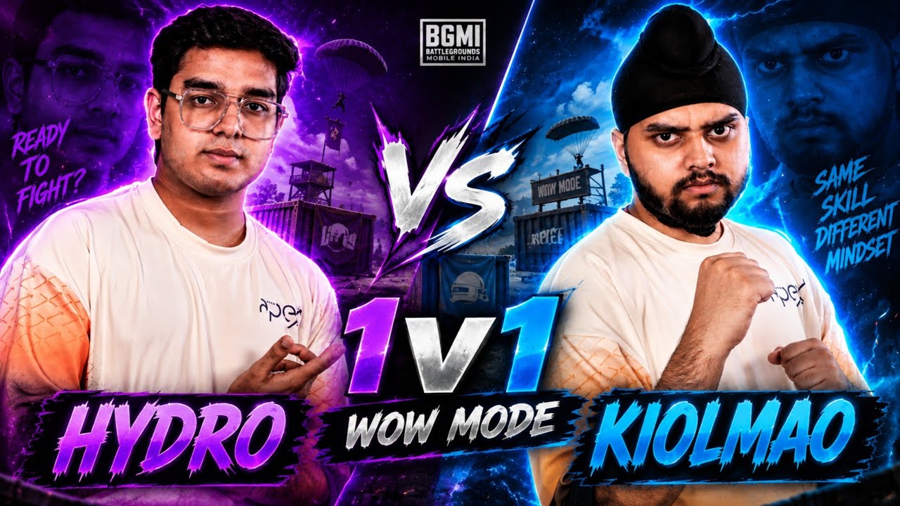 🔥 HYDRO против KIOLMAO &mdash; ЖАРКИЙ БОЙ 1 на 1 😱🔥 | BGMI