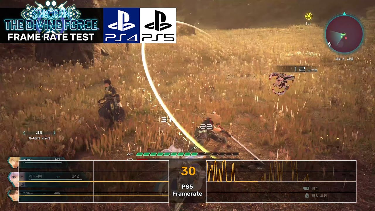 Star Ocean 6 Demo PS4 PS5 Frame Rate Test