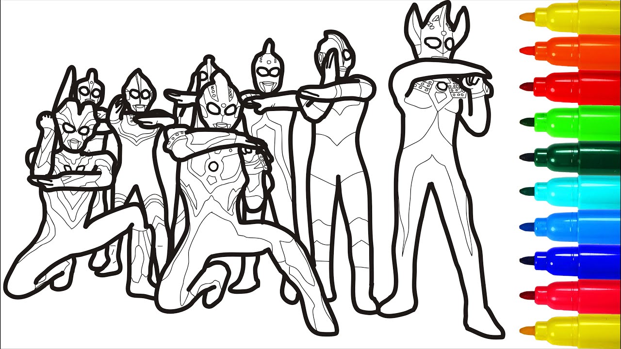 Ultraman Soldiers Of The Universe Coloring Pages