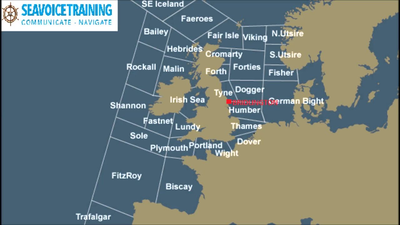 BBC Shipping forecast and Area's