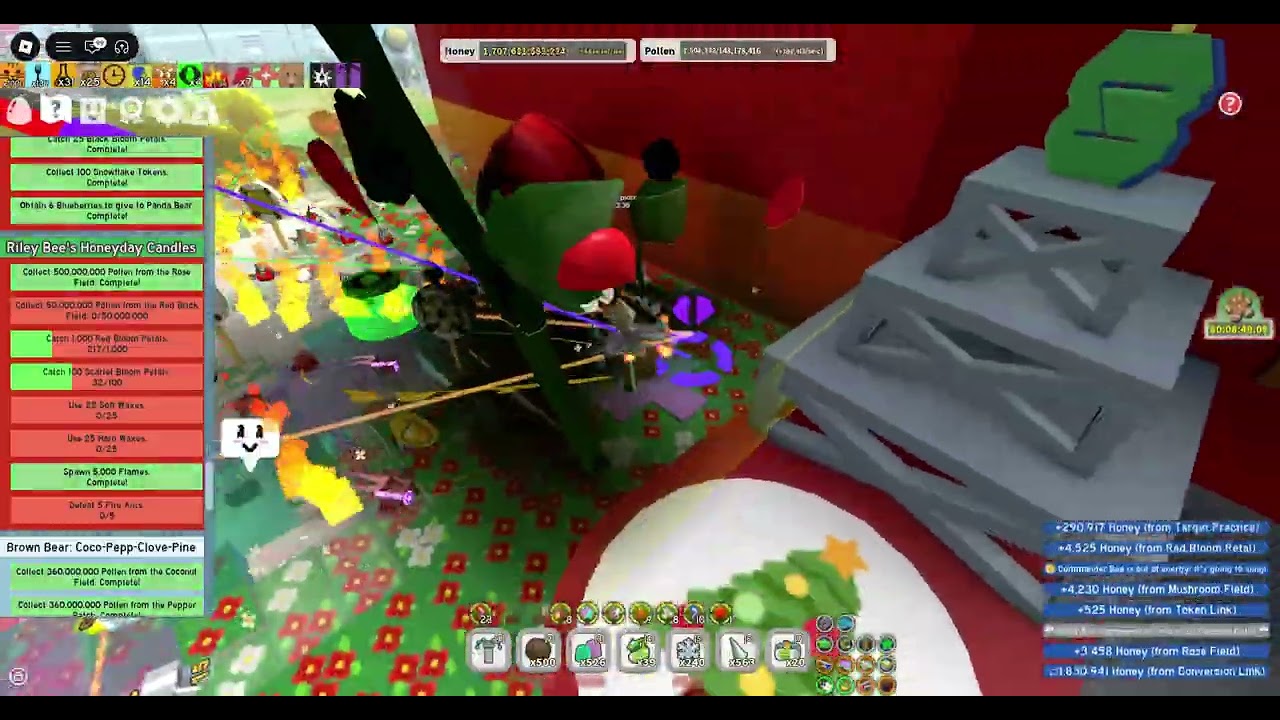 Bee swarm beesmas quests grind. #beesmas #beeswarmsimulator