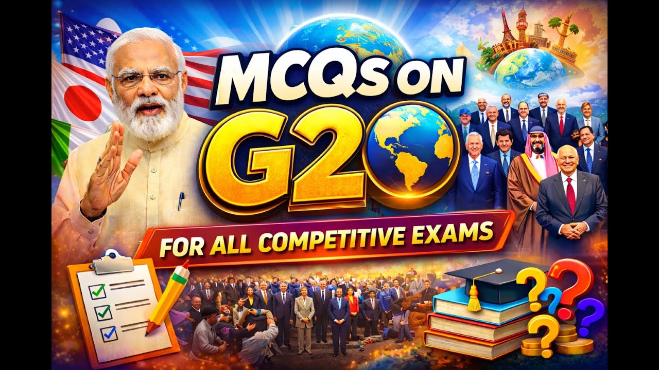 "G20 MCQs | SSC CGL PYQs | All Competitive Exams"