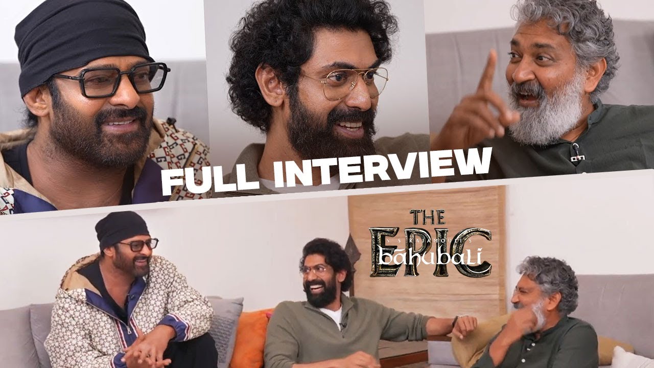 Prabhas, Rajamouli & Rana Hilarious Full Interview 😂 | Baahubali The Epic