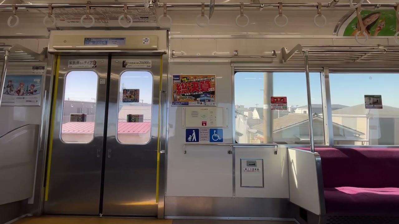 【東洋GTO-VVVF】京成3700形3828編成走行音　東中山〜京成津田沼