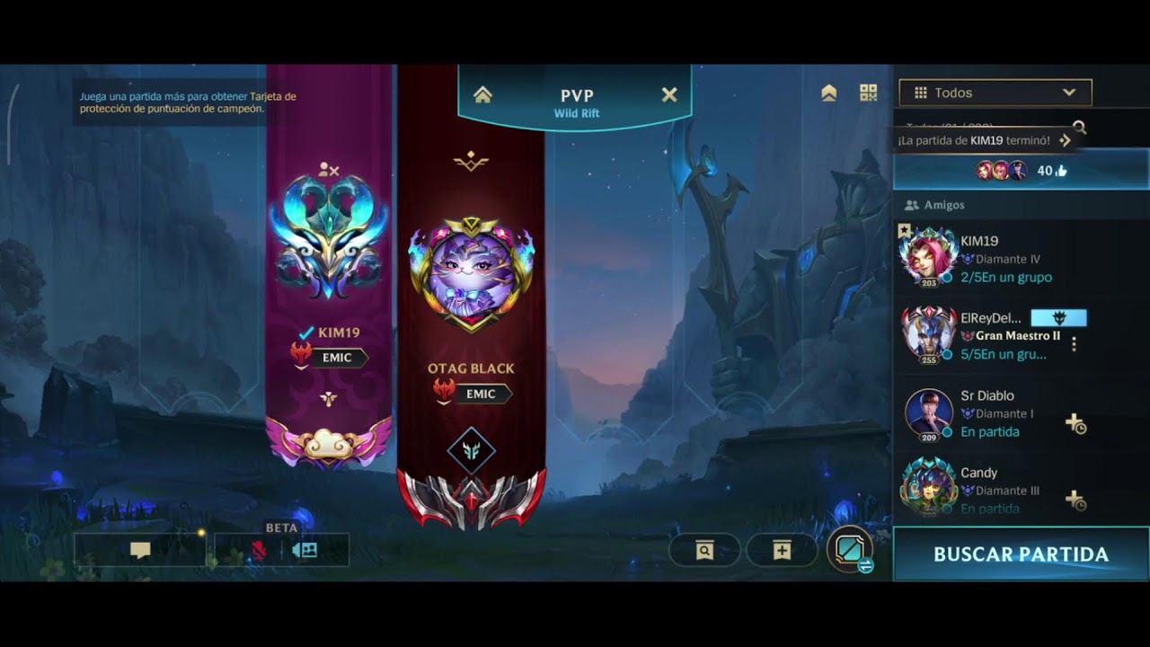 Jugando hasta llegar a  maestro Wild Rift