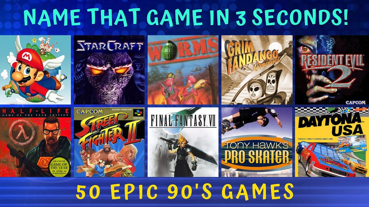 You Have 3 Seconds to Guess the 90s Video Game | 50 Retro Video Games Trivia | 90s Nostalgia