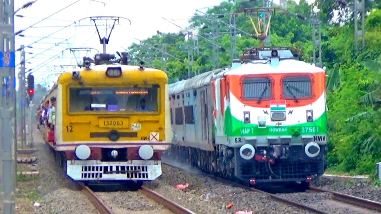 🔥 Fastest Train Videos of Howrah Burdwan Main Line | Black Diamond & Super Fast Express Train SPEED