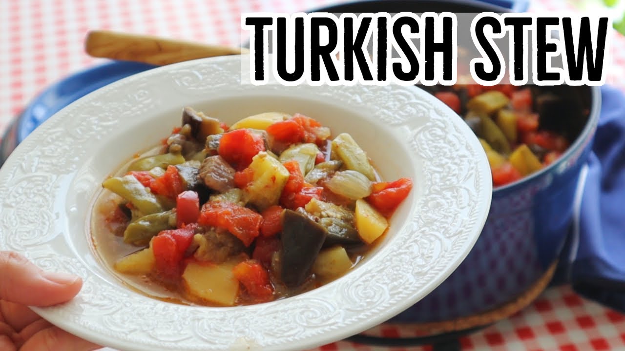 Traditional Turkish Stew (Etli Türlü / Güveç) With Vegan Option