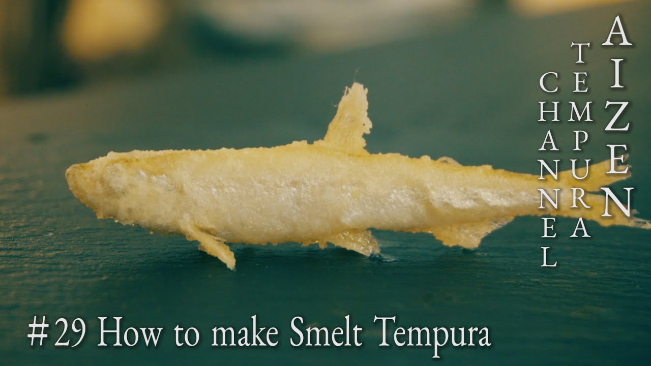 【Smelt Tempura】 How to make Smelt tempura With technical explanation to stand fins