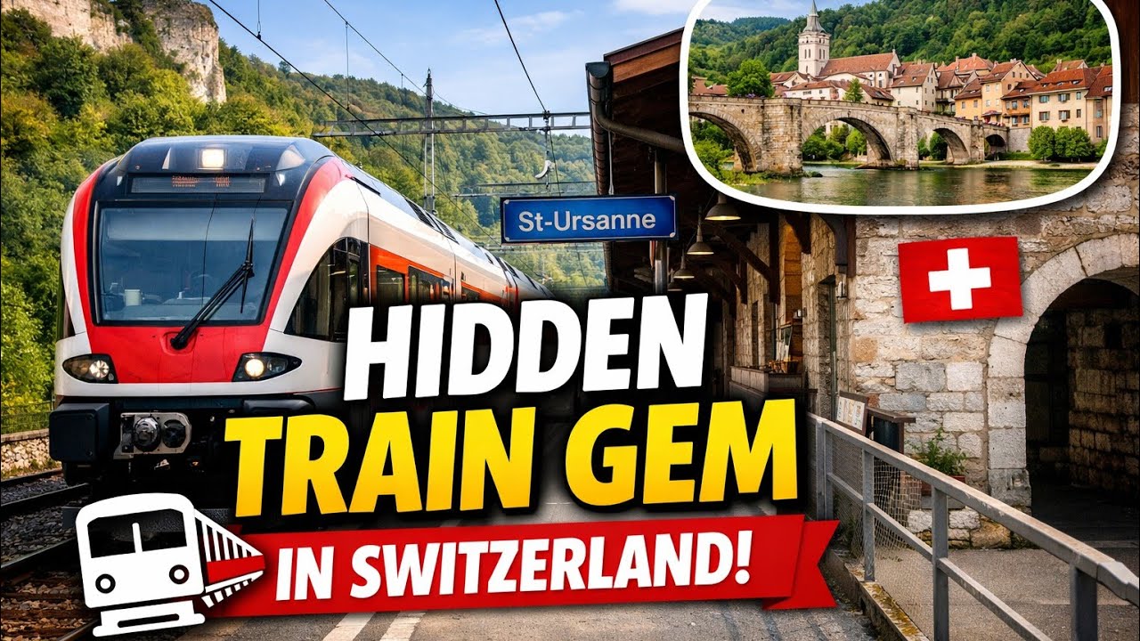 🚉 St. Ursanne Station – A Peaceful Hidden Gem in Rural Switzerland