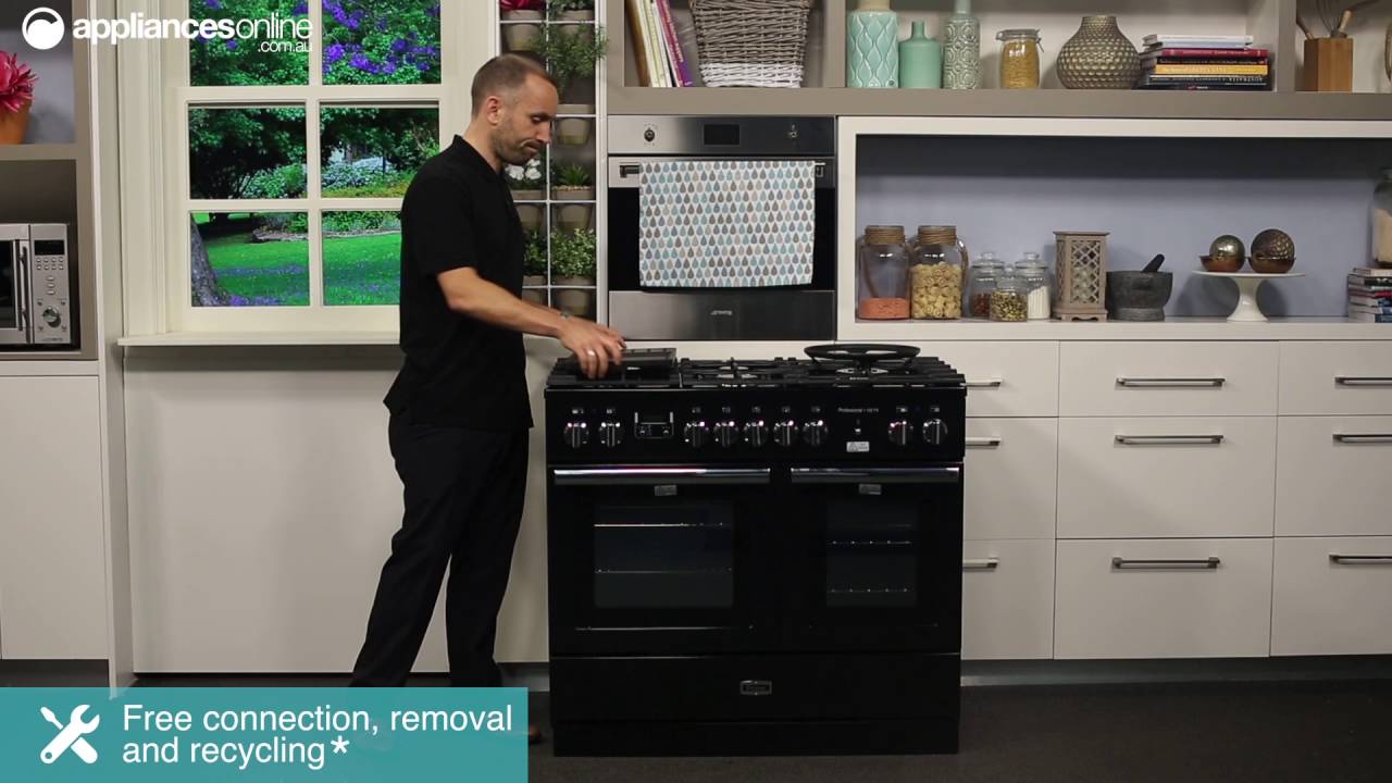 Falcon PROP100FXDFBL-CH Freestanding Dual Fuel Oven Stove Overview - Appliances Online