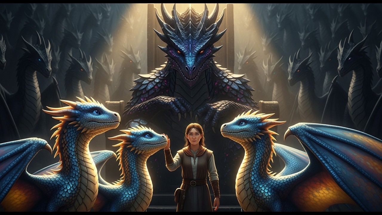 “Can She Stay?” The Dragon King’s Babies Asked — The Kingdom Fell Silent | HFY | Dragon Stories