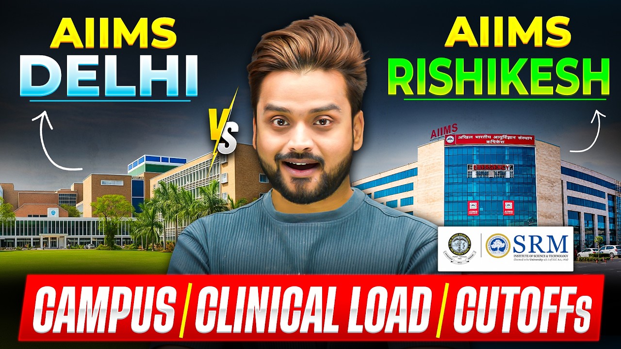 AIIMS Delhi против AIIMS Rishikesh: проходные баллы по категориям, стоимость обучения и количеств...