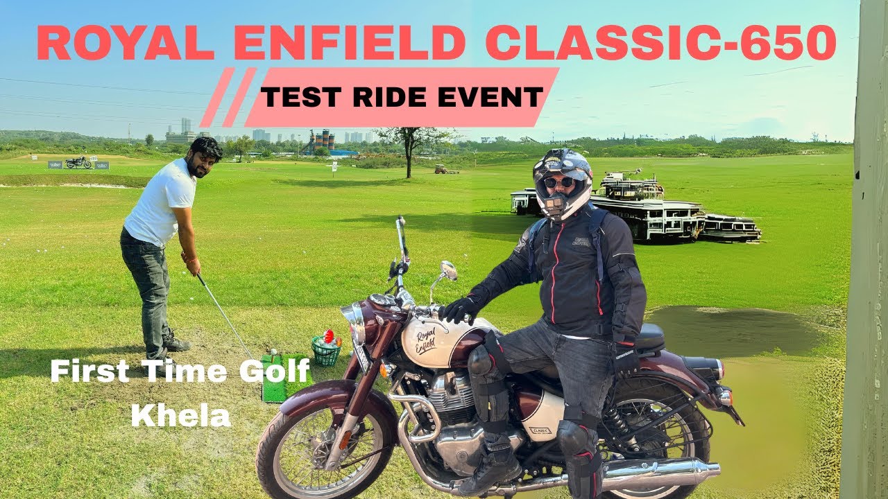 A Royal Day with Royal Enfield Classic 650 | Golf & Ride Experience