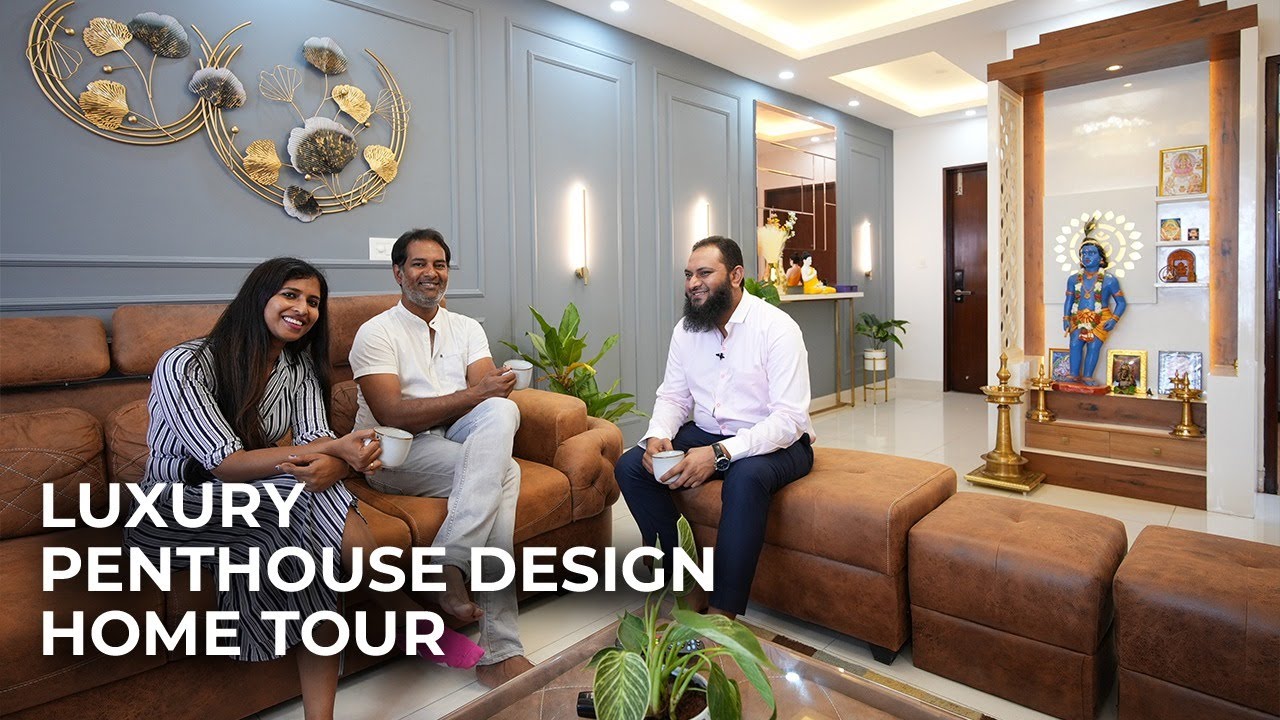 Pent House Interior Design | Home Tour at Purva palm beach | Discover luxury living.