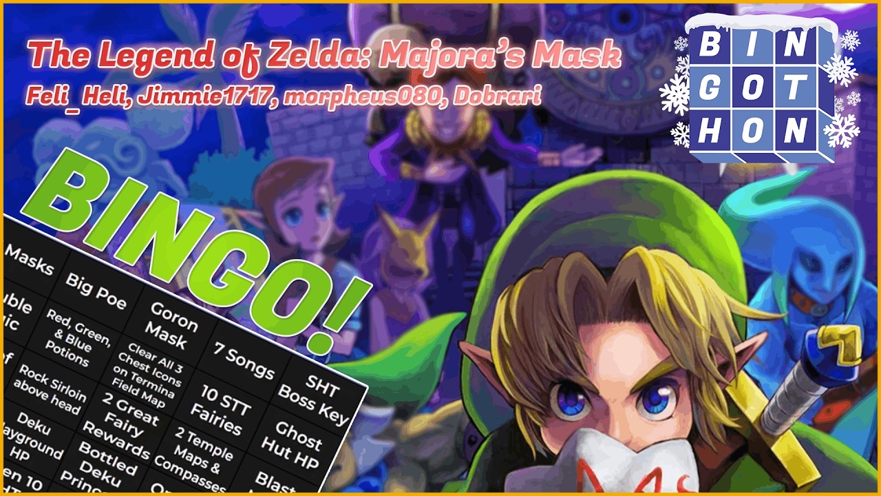 Bingothon Highlights: Winter 25 - MAJORA'S MASK BINGO