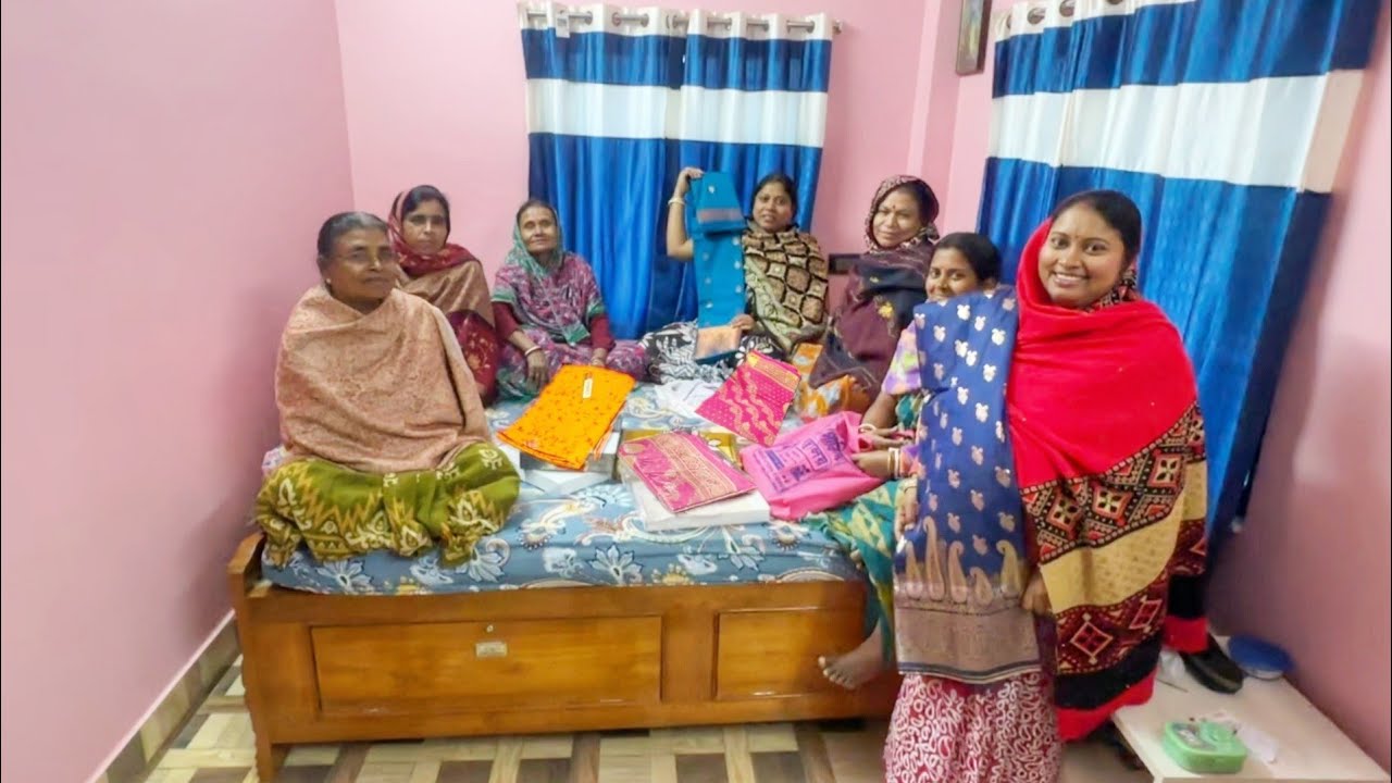 আবার অনেক শাড়ি উপহার পেলাম,,🥰