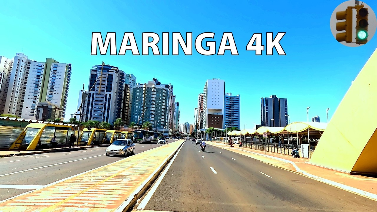 VENHA MORAR AQUI DIRIGINDO pelo NOVO CENTRO CATEDRAL SHOPPING e CENTRO da CIDADE de MARINGA PR v6
