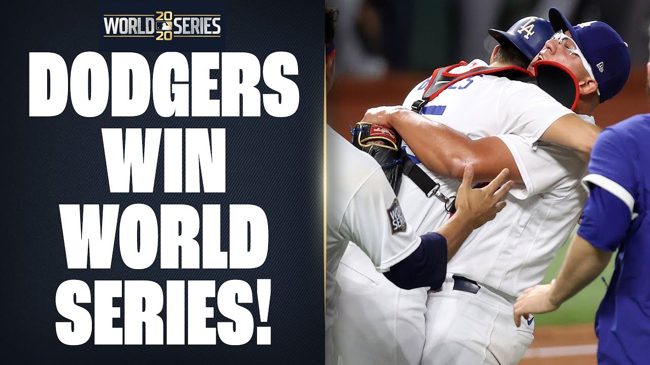 Dodgers win 2020 World Series! (Final out of World Series Game 6!)