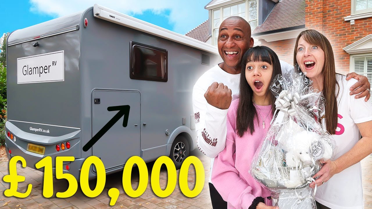 VAN TOUR!! SURPRISING THE FAMILY WITH A £150,000 MOTORHOME | Family Van Life