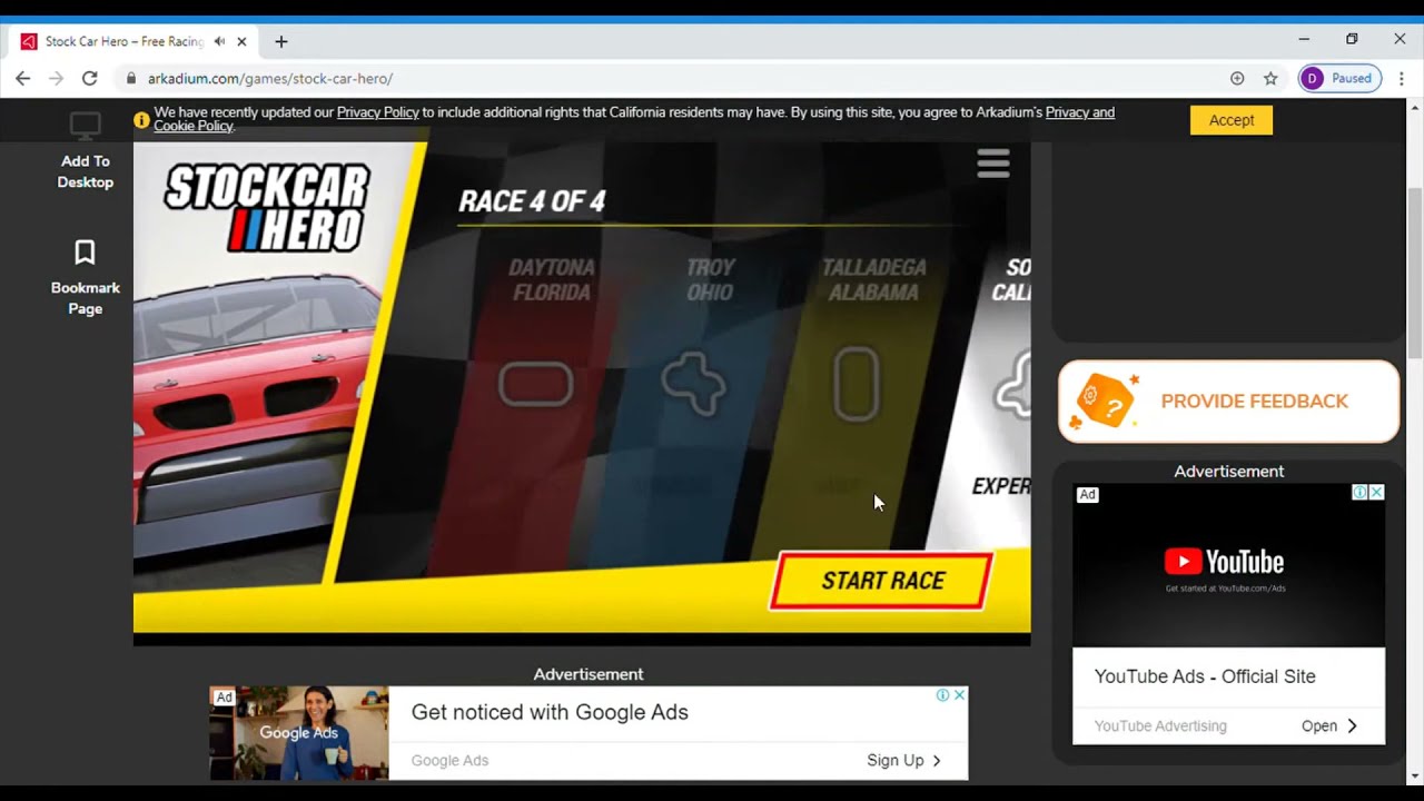 CAR RACE GAME