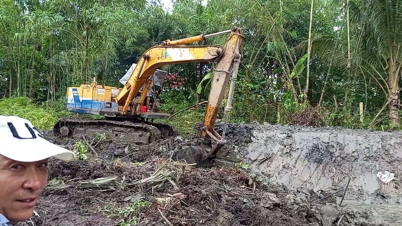 Kobelco sk 04 đào ao cá 