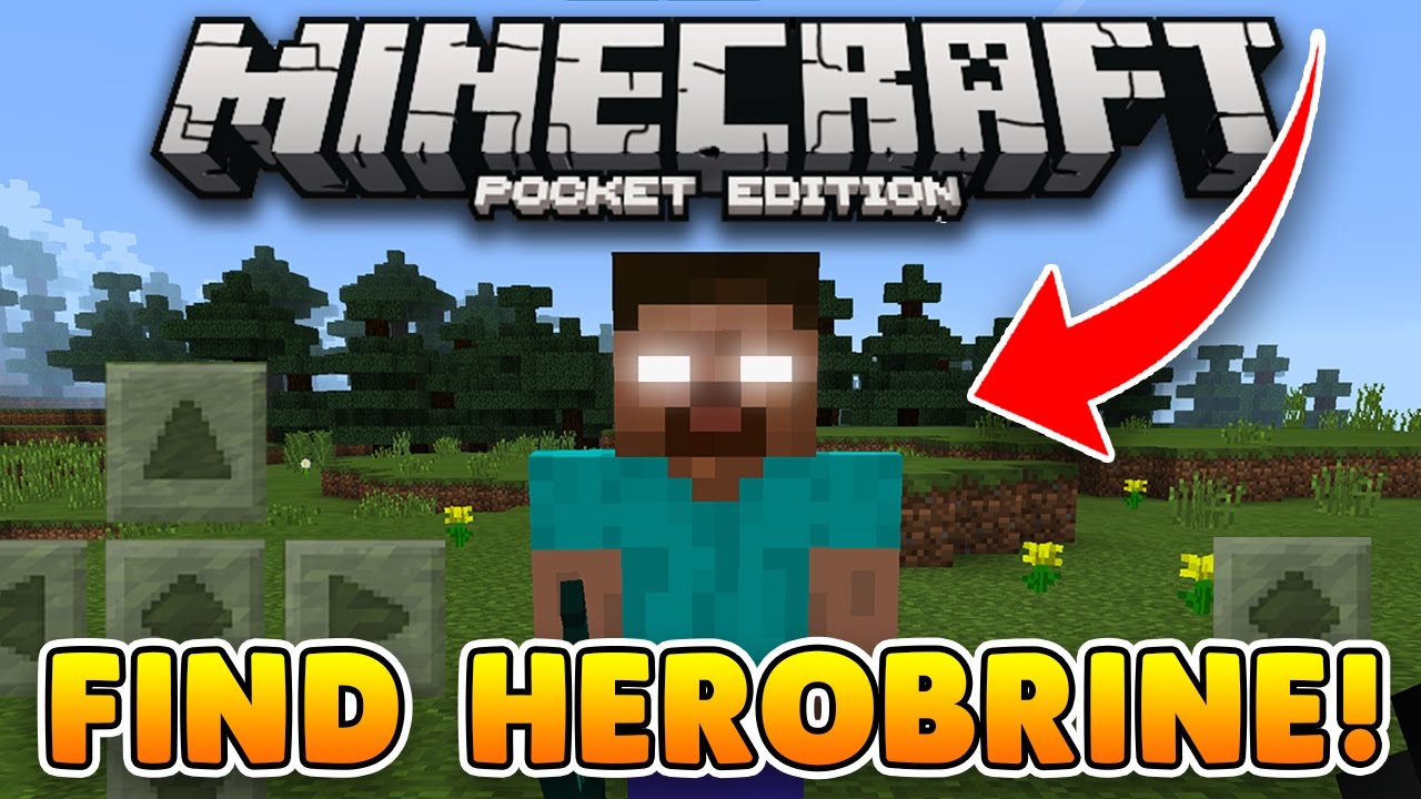 HOW TO FIND HEROBRINE in MCPE!! Minecraft PE Addon (Pocket Edition)