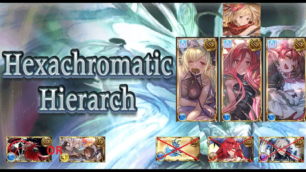 [GBF] 4 Runs Hexachromatic Hierarch Primal Water Kengo (Shalem, Yatima ,Haaselia) No Draconic