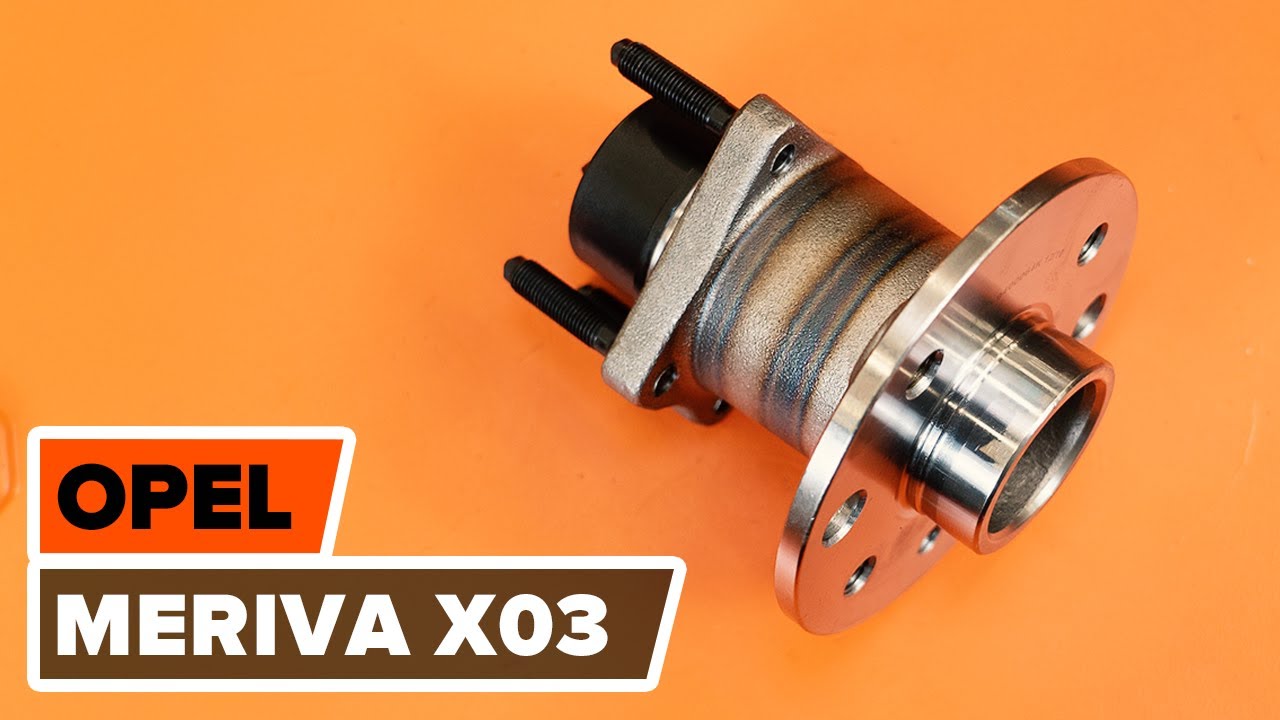 Kaip pakeisti galas rato guolis OPEL MERIVA A [AUTODOC PAMOKA]