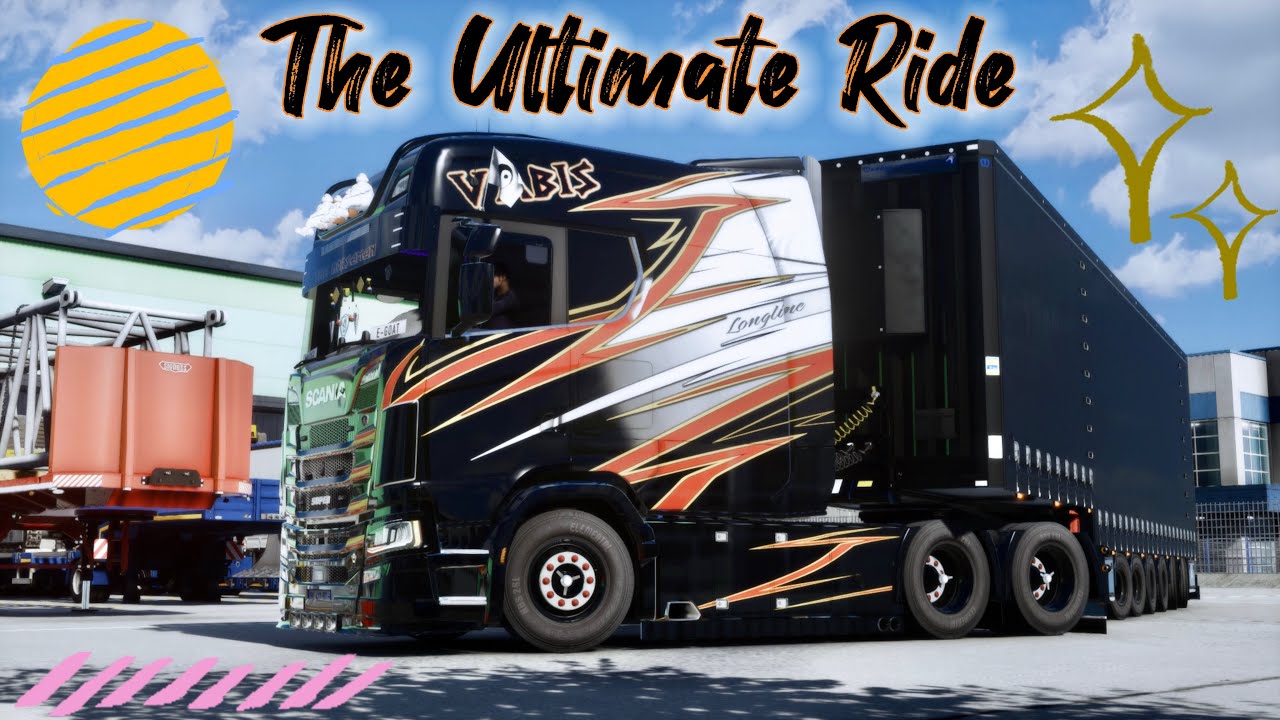 A Full Point A To Point B Delivery In Our Stanced Out Setup [OPEN PIPE] - Scania S Longline - ETS2