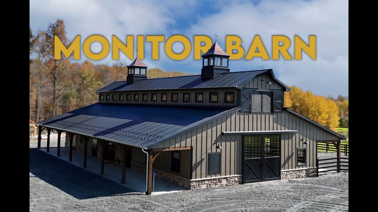 INSIDE a new TIMBER FRAME MONITOR BARN