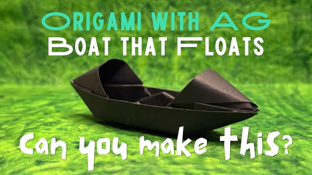 Origami Boat that FLOATS! || Step by Step Guide
