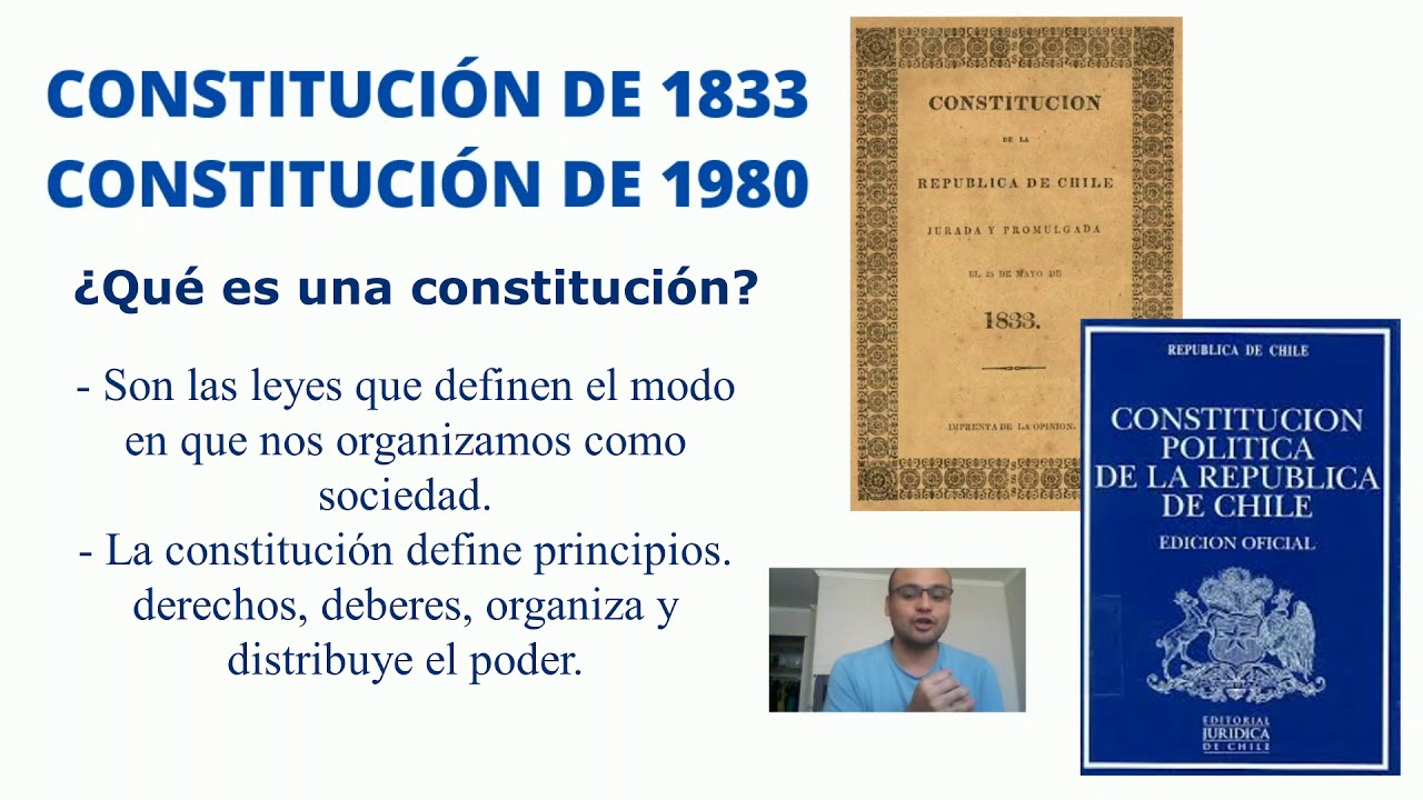 I&deg; Medio HISTORIA - Constituci&oacute;n de 1833 y 1980 (La nacionalidad)