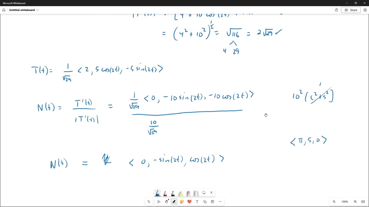 Unit Tangent and Unit Normal Vectors