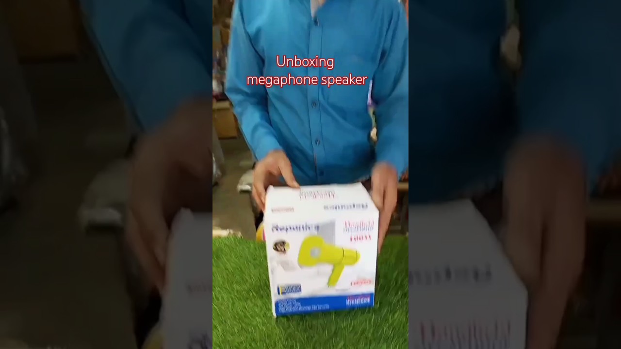 unboxing megaphone speaker.#speaker #shorts #DJ #electrical #viral #trending