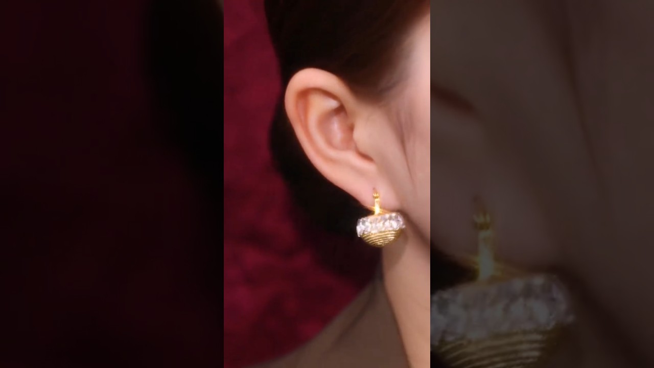 silver basket earrings #bestearrings #earrings #trendingearrings #jewelry #earringsdesign