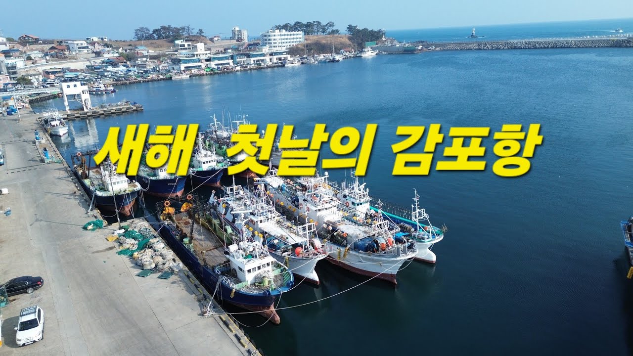감포항구 새해바다드론촬영 여행