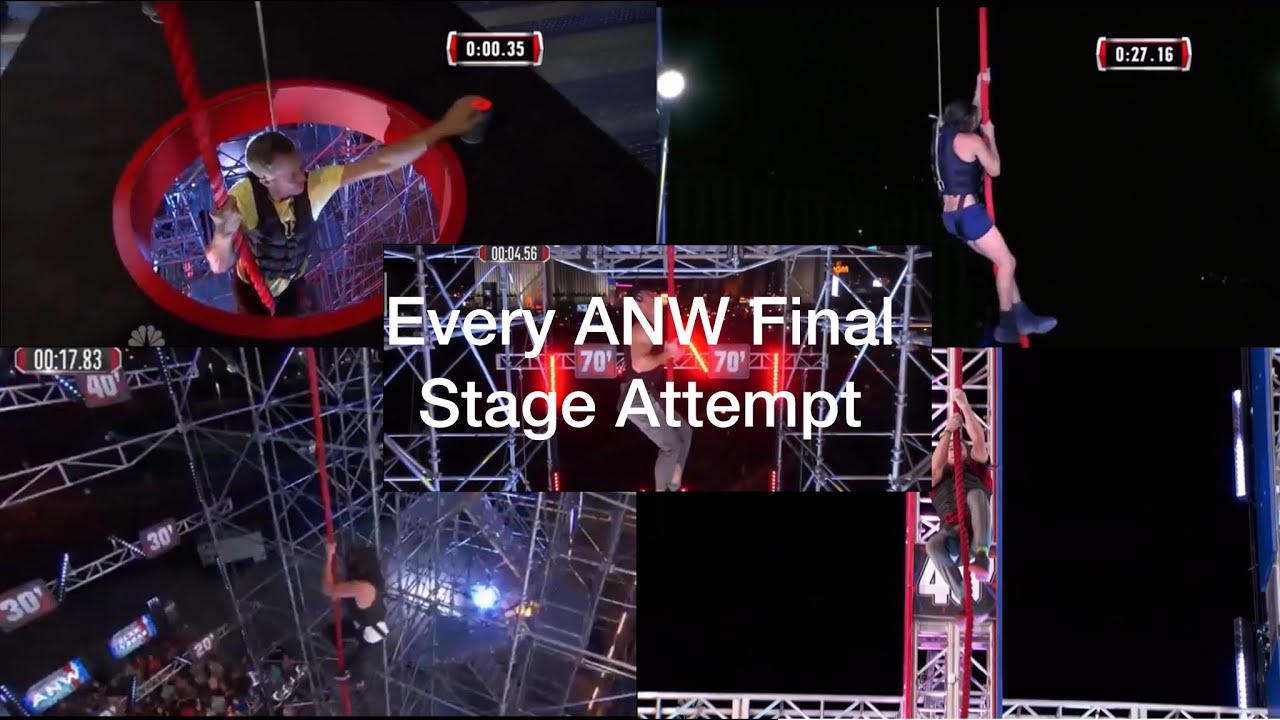 Every American Ninja Warrior Final Stage Attempt