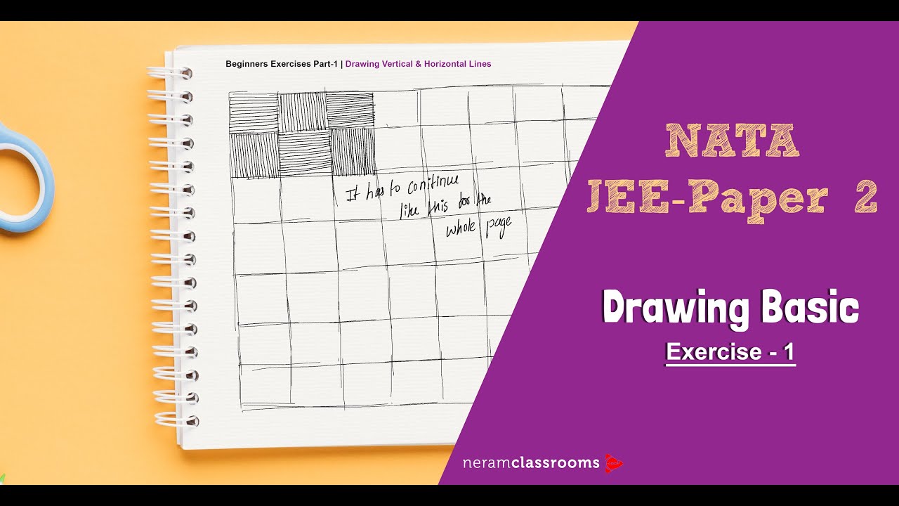 NATA drawing tutorial for beginners | Drawing Basic Practice 1