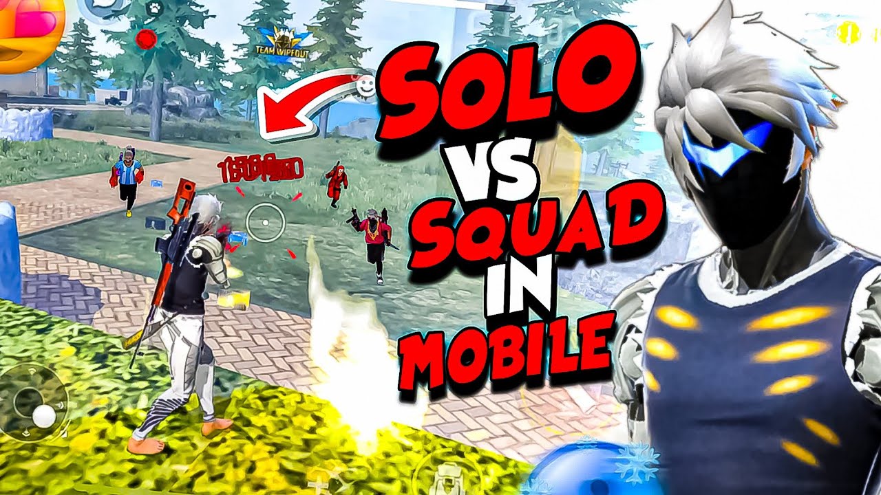 SOLO VS SQUAD Full Gameplay 😍 MOBILE BILLO is Back‼️