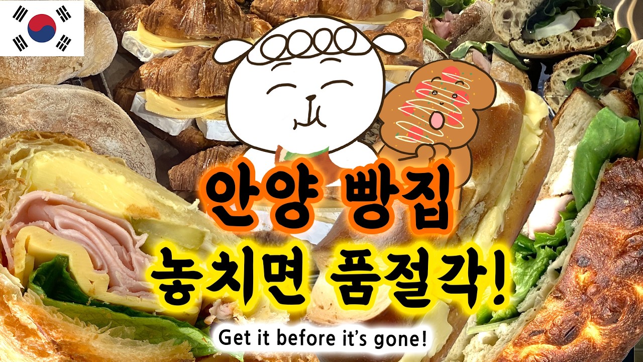 안양에 이런 빵집이? 아침에 안 가면 못 먹는 빵집!  | 빵먹방, 빵지순례🥐