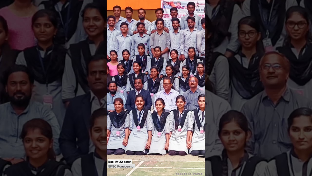 Final year BSc batch 19-22 | GFGC Ranebennur