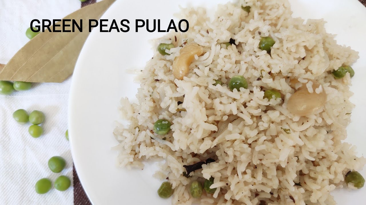 Green Peas Pulao | Indian Vegetarian Recipe - Telugu Vantalu