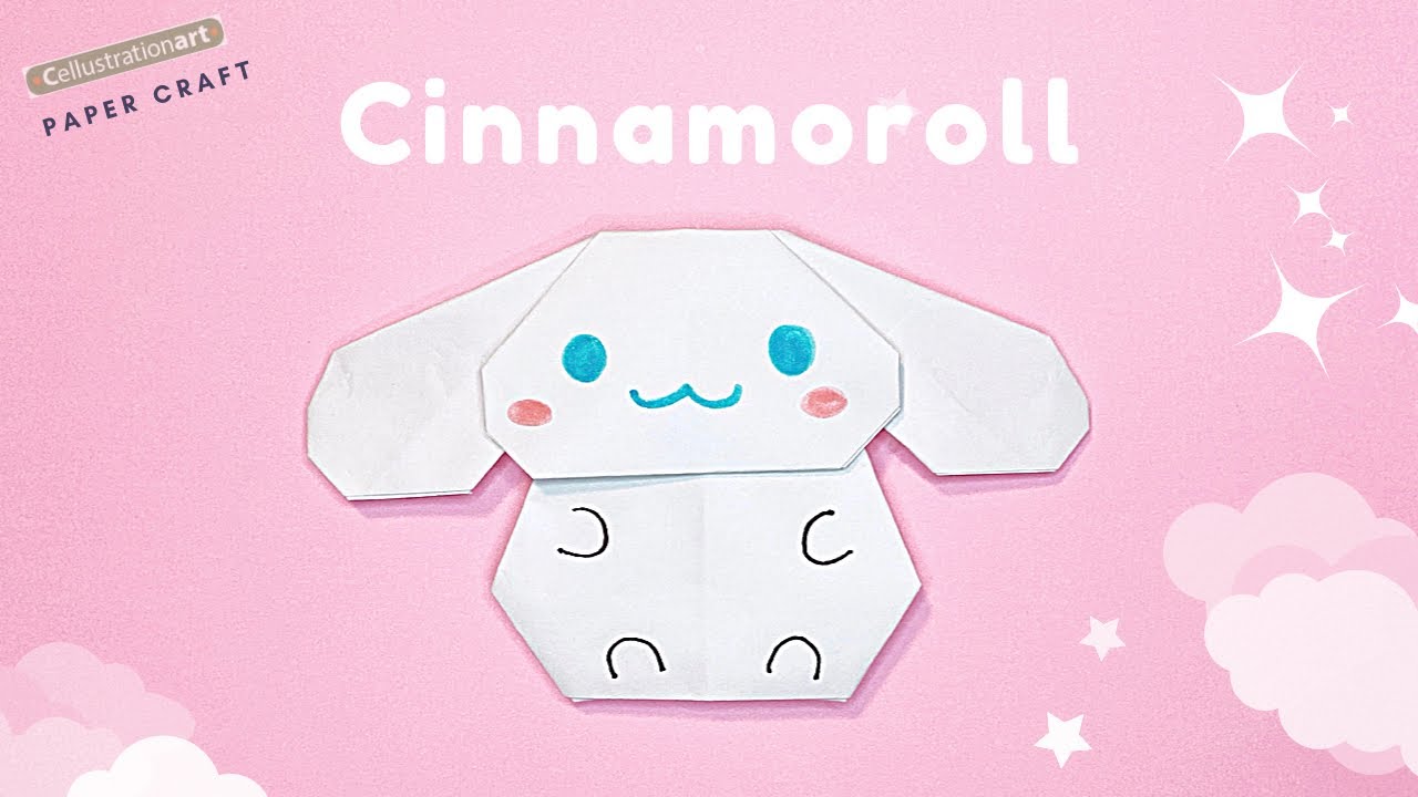 Cinnamoroll Origami | Easy White Paper Craft | DIY Paper Crafts