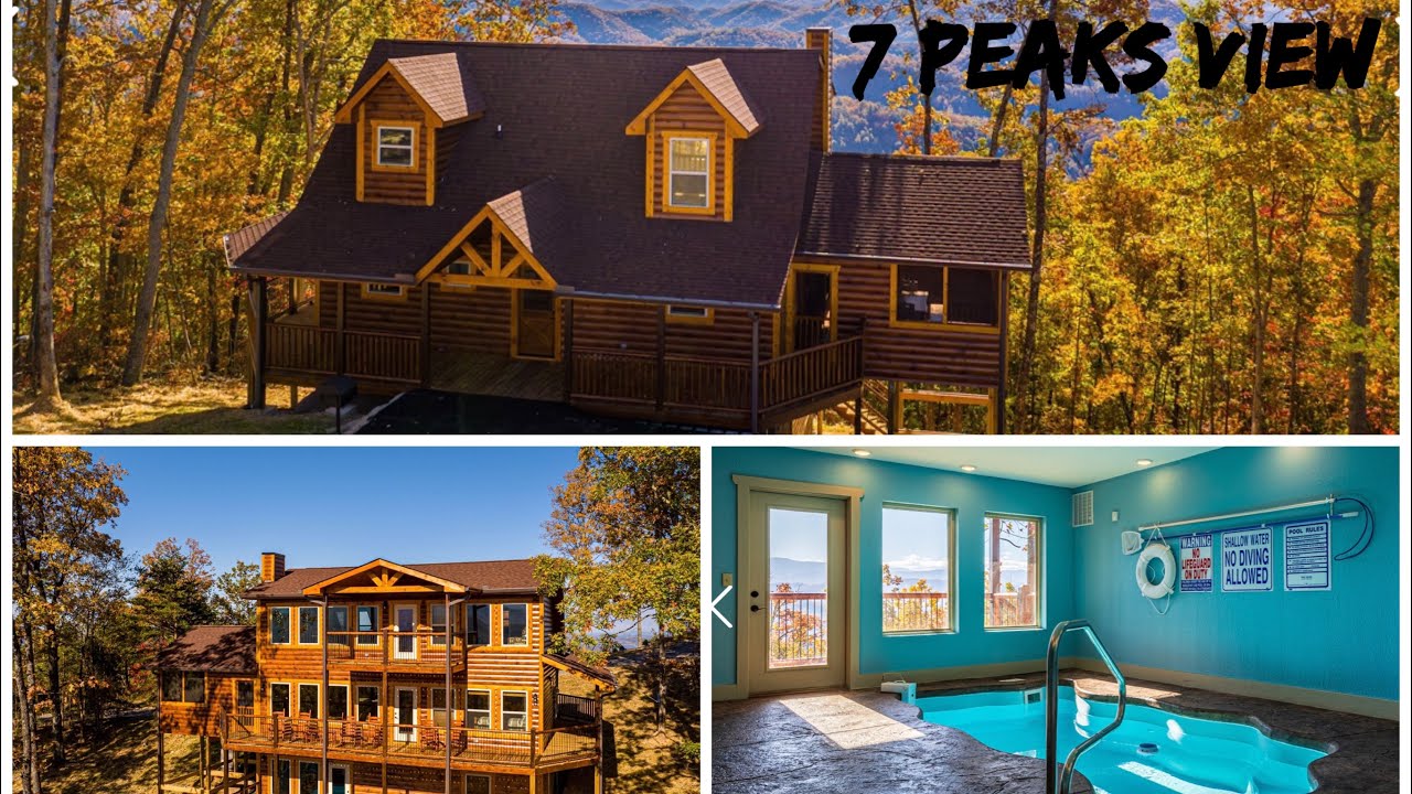 7 Peaks View Breathtaking Views of the Smoky Mountains & Luxurious Amenities All In 1  at This Cabin